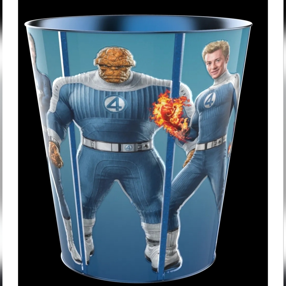 Marvel Fantastic Four Popcorn Bucket Tin Movie Theater Collectible MCU Merch New